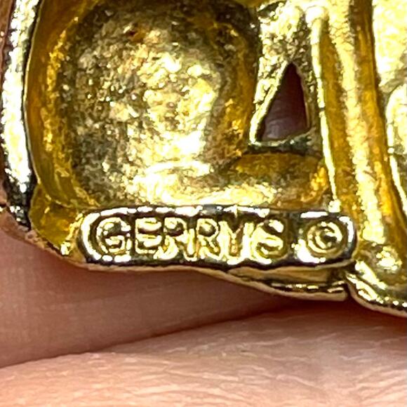 VINTAGE Brooch SIGNED Vtg German Shepherd Costume Jewelry Animal Dog Lot m09 - Picture 3 of 5